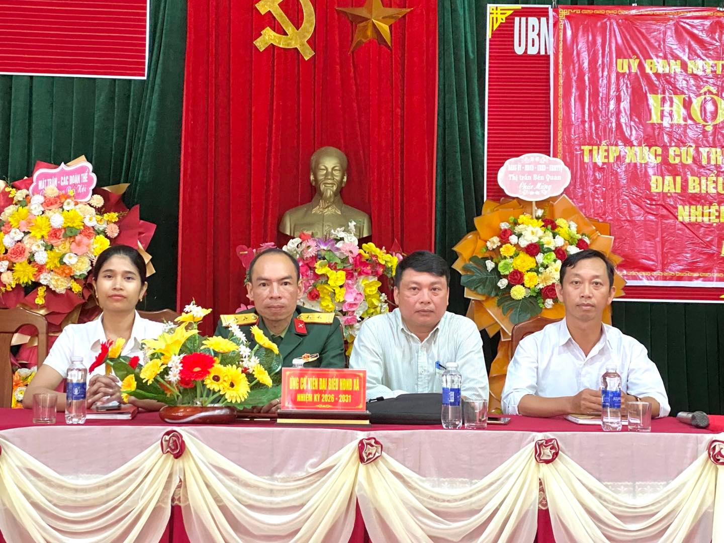 Khởi động đợt tiếp xúc cử tri vận động bầu cử trên địa bàn xã cùng tổ bầu cử số 2 và tổ bầu cử số 3