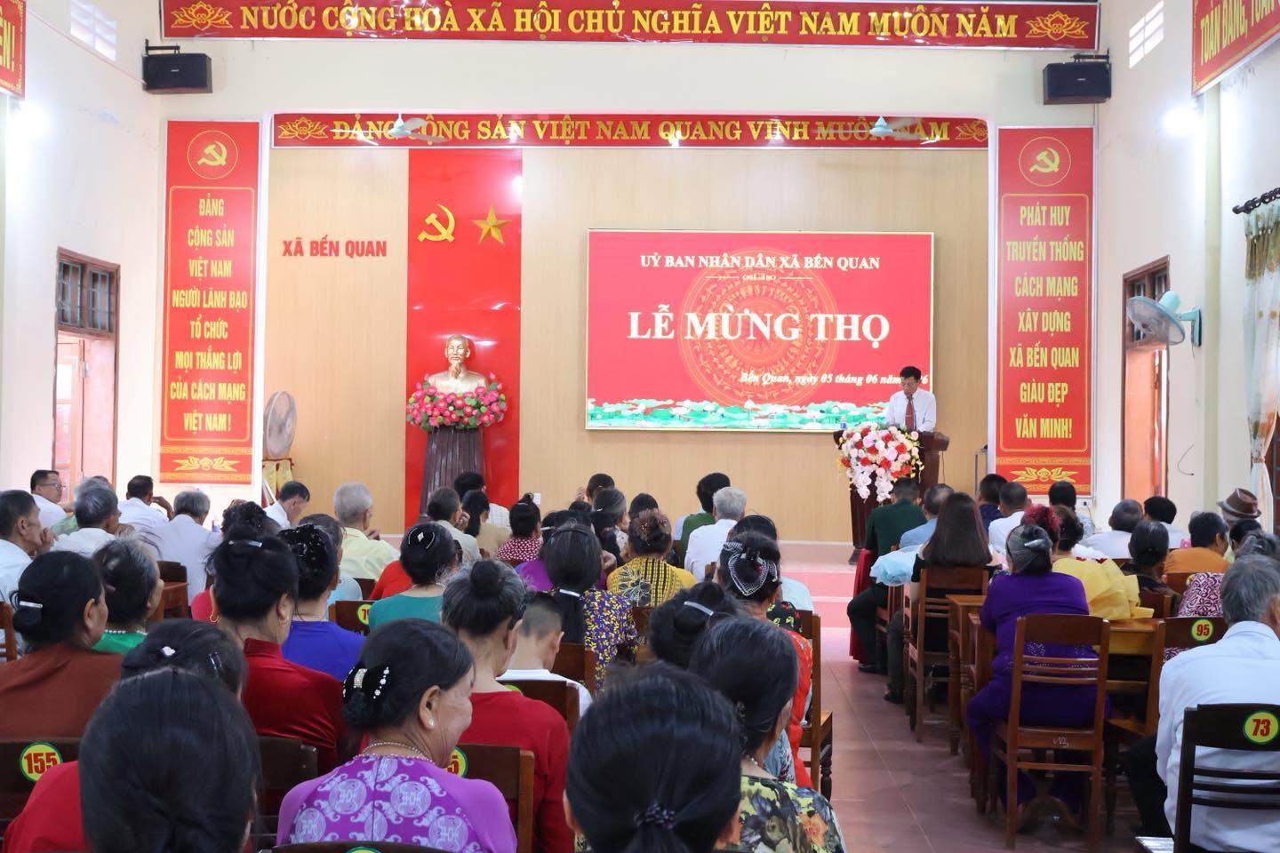 XÃ BẾN QUAN TỔ CHỨC LỄ CHÚC THỌ, MỪNG THỌ NGƯỜI CAO TUỔI NĂM 2026