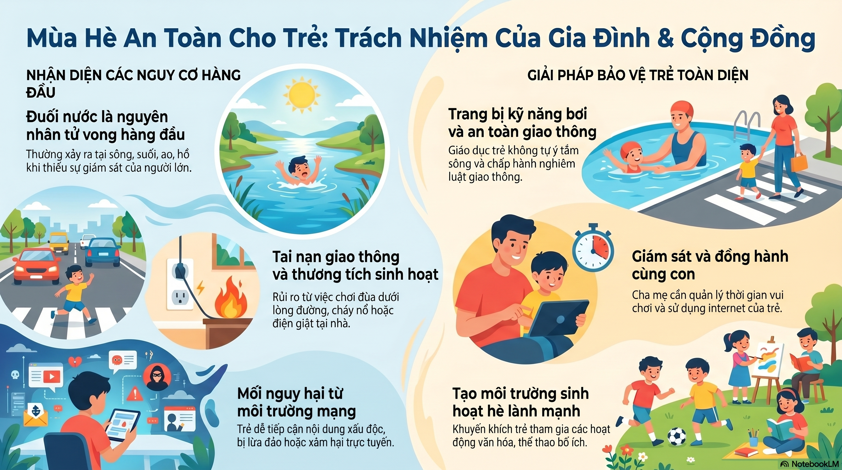 MÙA HÈ AN TOÀN CHO TRẺ EM – TRÁCH NHIỆM CỦA GIA ĐÌNH VÀ CỘNG ĐỒNG
